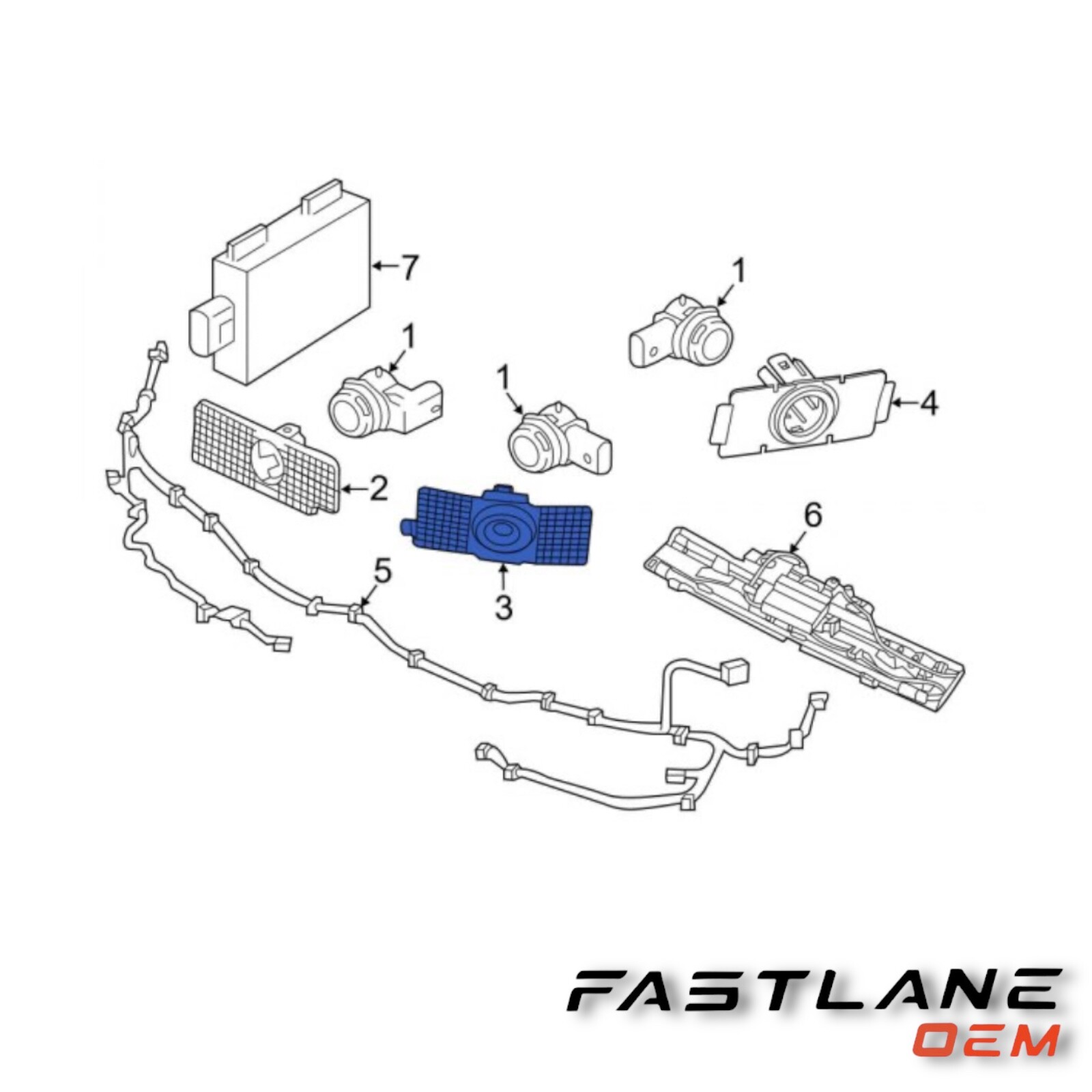 2018-21 VOLVO CX60 REAR RIGHT OUTER PARKING AID SENSOR