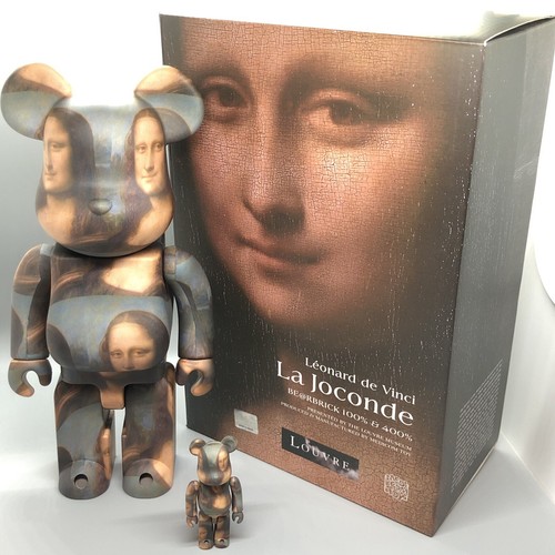 Louvre Museum Mona Lisa 100+400% Bearbrick Medicom US Seller Louvre Museum Mona Lisa 100+400% Bearbrick Medicom US Seller
