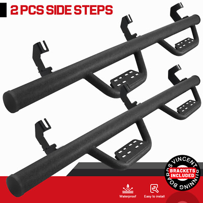 For 2007-2018 JEEP WRANGLER 4 DOOR JK Side Step BOC Running Board Nerf Bar DROP