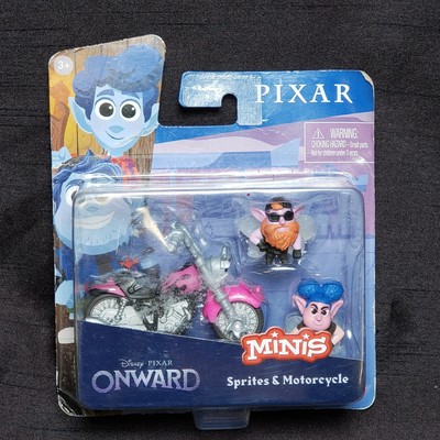 Mattel 2020 Disney Pixar Onward Minis Sprites and Motorcycle Set. New. Usps 
