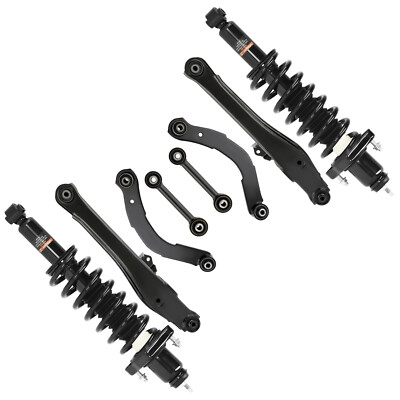 Rear Struts Spring + Lower & Upper Control Arms For 2007-2012 Dodge Caliber FWD