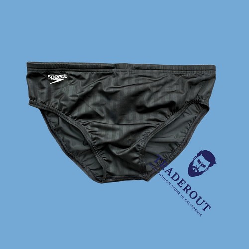 Speedo Men BLACK Aquablade tech swim Brief swimsuit size 30 32 36