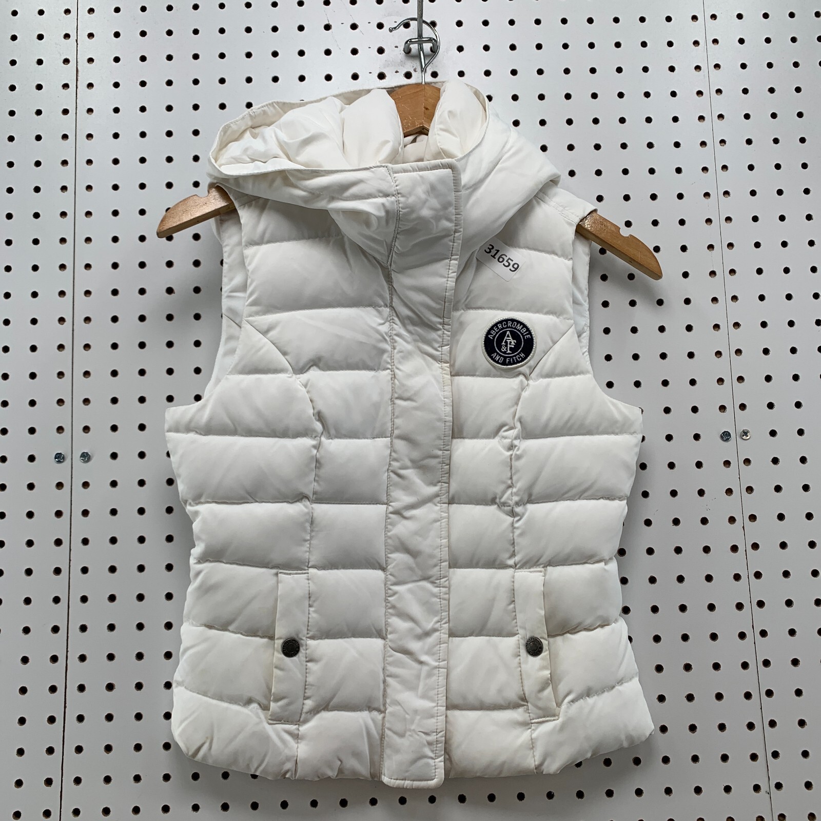 アバクロ レディース Abercrombie＆Fitch 正規品 ベスト HOODED PUFFER VEST 144-4 Abercrombie & Fitch Hooded Puffer Down Vest Womens Small