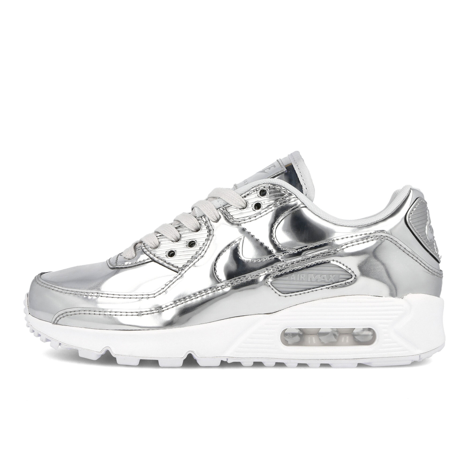 

Мужские кроссовки Nike Air Max 90 SP Liquid Metal Chrome Pure Platinum CQ6639-001 размера 14, Серебряный, Nike Air Max 90