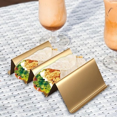 Taco-Halter in Wellenform aus Edelstahl, Burritos-Teller, Taco-Backgestell