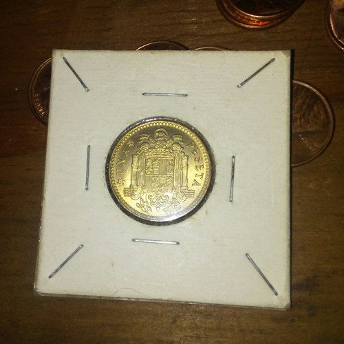 SPAIN ~ 1 Peseta ~ 1953 (54) ~ HIGH Grade ~ EUROPE World Coin ~ BIN-#190