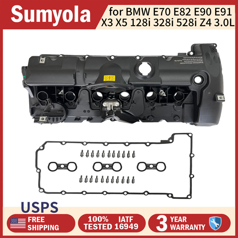 11127552281 Engine Valve Cylinder Head Cover For Bmw N52 E70 E82 E90 E91 128i Z4