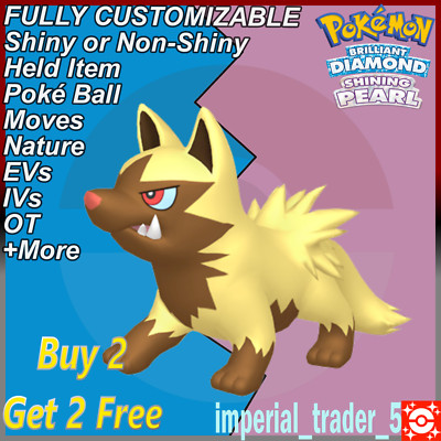 Pokemon Brilliant Diamond & Shining Pearl   Shiny Poochyena   6IV Customizable