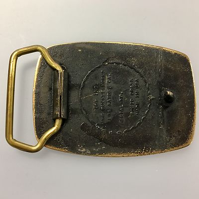 Vintage Standard Brand Paint Co.1939-1979 Brass Belt Buckle 40th Anniversary