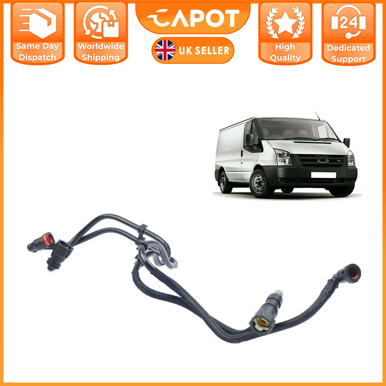 Fuel Pipe for Ford Transit 2.2 TDCI RHD FWD 2006-2014 CC119289AD 1866621
