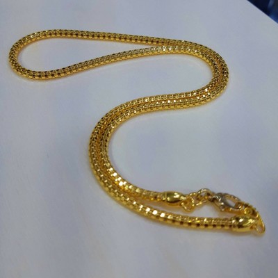 24K solid gold chain necklace 18 inch - 22 inch 37 gram