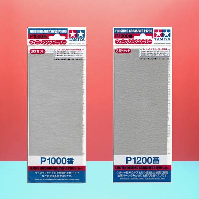 Tamiya Finishing Abrasives Sandpaper [87057 P1000 87058 P1200] 2 pcs set i