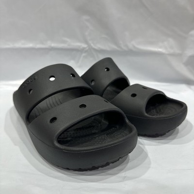 Crocs Classic Sandals Women's 8 Black Slip On Open Toe Comfort Slide EBS2831