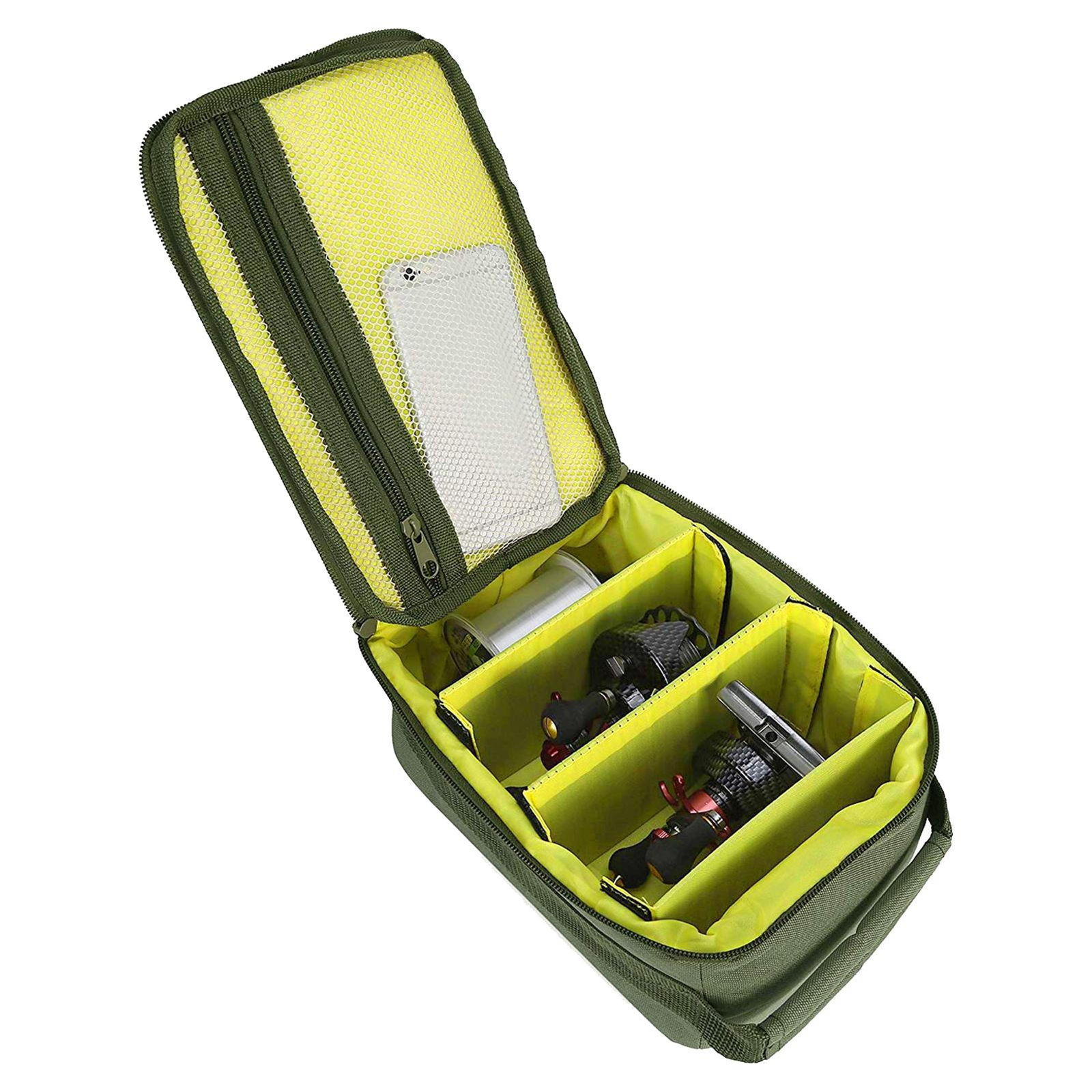 Fishing Reel Bag Portable Fishing Reel & Gear Storage Case For Spinning Fly Reel