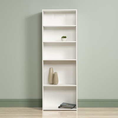 Sauder Beginnings 5-Shelf Bookcase, Soft White