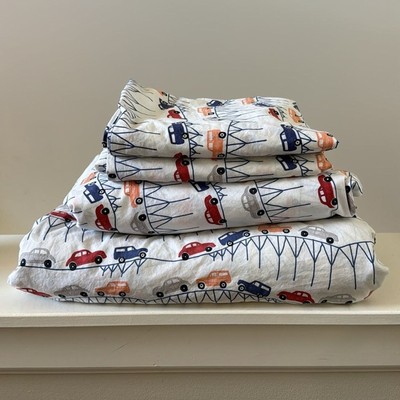 Pottery Barn Kids Vehicle Full / Double Sheets 