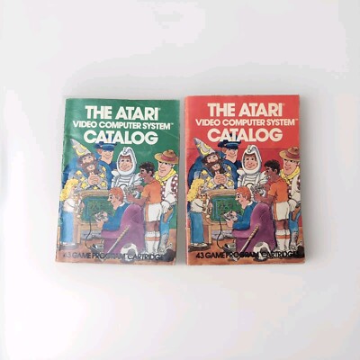 The Atari Video Computer System Catalog 43 Game Program 1981 Lot Of 2
