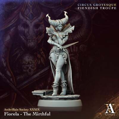 3D Printed Archvillain Games Fiorela The Mirthful Archvillain Society Vol XXXIX