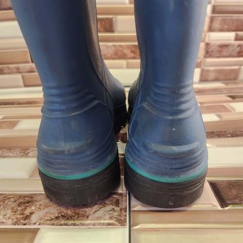 Northerner Rubber Boots Womens Blue Waterproof Vintage No Size Tag