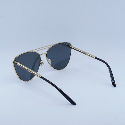 Pre-owned Versace Ve2267 100287 Gold/dark Grey 64-14-140 Sunglasses Authentic In Gray