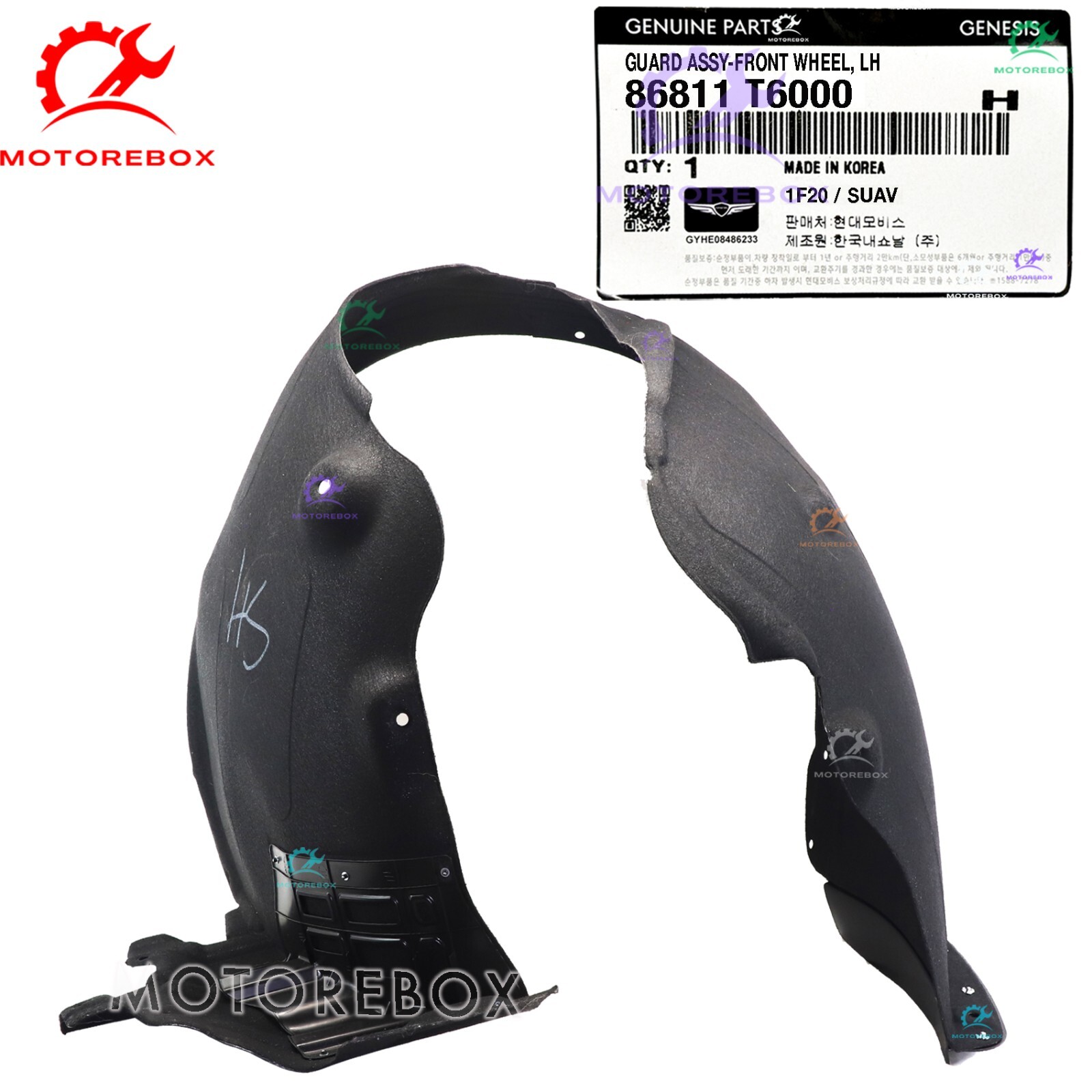 クライナー ✓Genuine✓ Fender Liner Front LEFT Driver Side 2021-2023