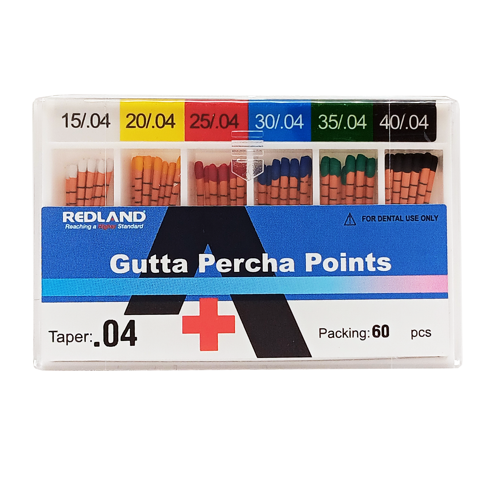 REDLAND MM Marked Endodontic Gutta Percha Point .02/.04/.06 Taper All Size 15-40