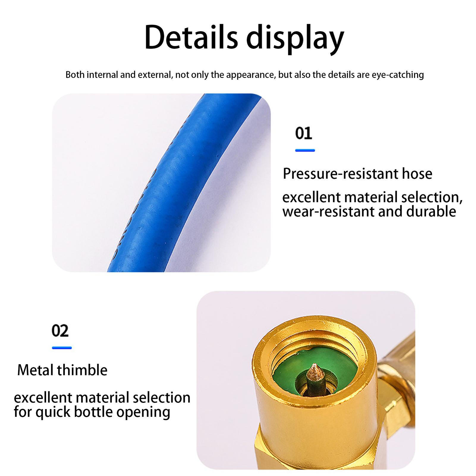 Car AC Refrigerant Refill Kit Gas Air Conditioning Refill AC Gauge Recharge Hose