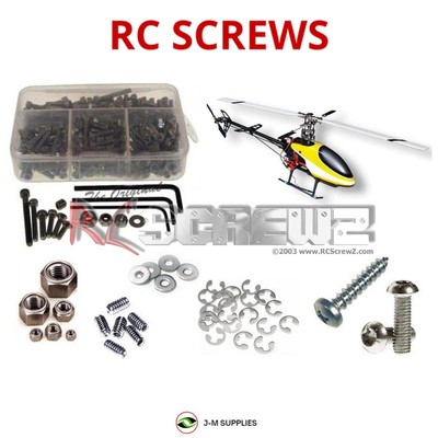 RCScrewZ Stainless Screw Kit dyn001 for Dynam E-Razor 450 | UPG