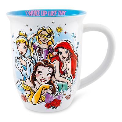 Disney Princess ''I Woke Up Like This'' Wide Rim Ceramic Mug | Holds 16 Ounces