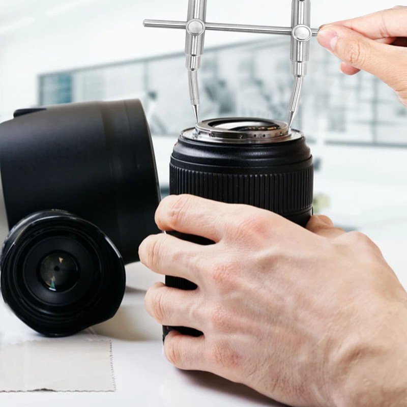 Professional Curved Spanner Wrench Camera Lens Repair Opening Tool Kit