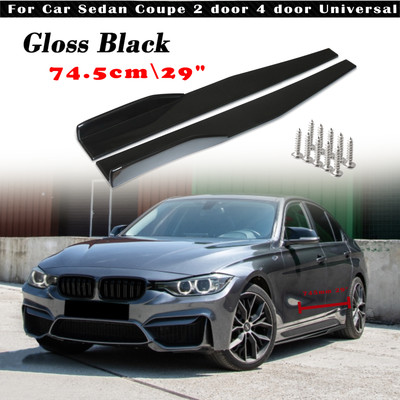 29''Side Skirts Extension Splitter Rocker Winglet Lip For F30 F31 F32 F33 F22