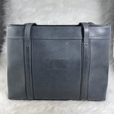 DKNY Black Leather Shoulder toto Bag 