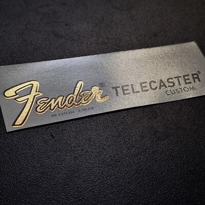2-Pack Telecaster Headstock Blem Decal 70s Fender Waterslide NEW