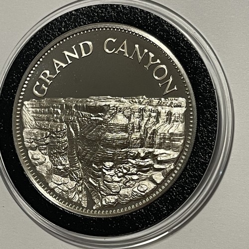 Grand Canyon Colorado River Arizona Rare Sterling Silver Proof Coin Round Medal