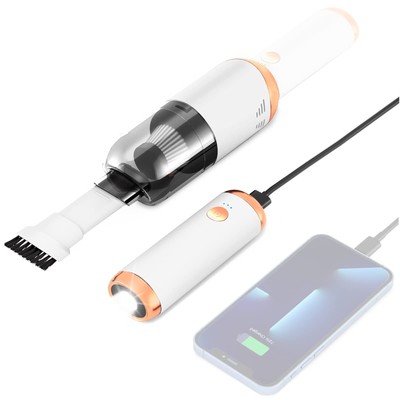 Small Car Vacuum Cordless Rechargeable, 7000Pa/120W Mini Car Vacuum Cleaner, ...