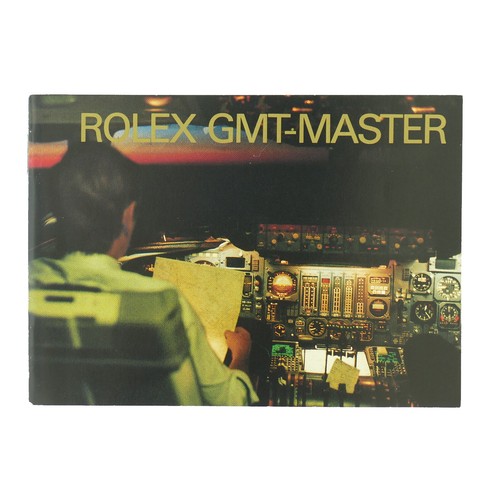 VINTAGE ROLEX GMT-MASTER ENGLISH BOOKLET FROM 595.56 USA-10-8.1999