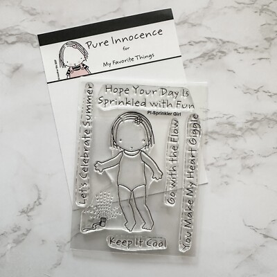 My Favorite Things Pure innocence Sprinkler Girl Stamps VIP Exclusive