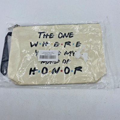The One Where You're My Maid Of Honor Bag Clutch MakeUp Bag Gift Travel Zippered