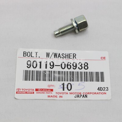 イッポ 90119-06938 Toyota OEM Genuine BOLT, W/WASHER | eBay