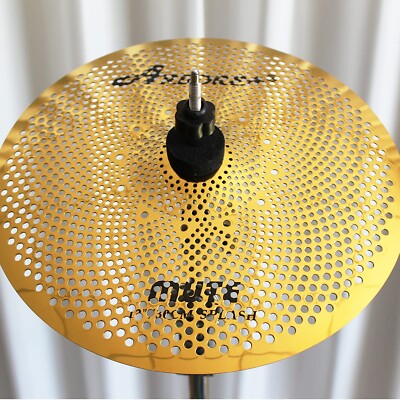 Arborea Low Volume Splash Cymbal 12 Inch Practice Splash Cymbal Golden Quiet ...