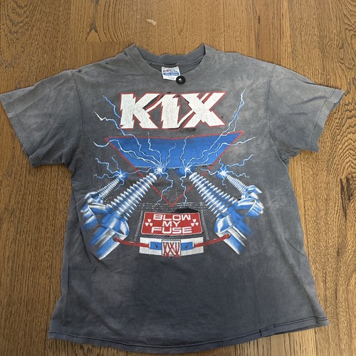Thrashed Faded Vintage Kix “blow My Fuse” World Tour Via