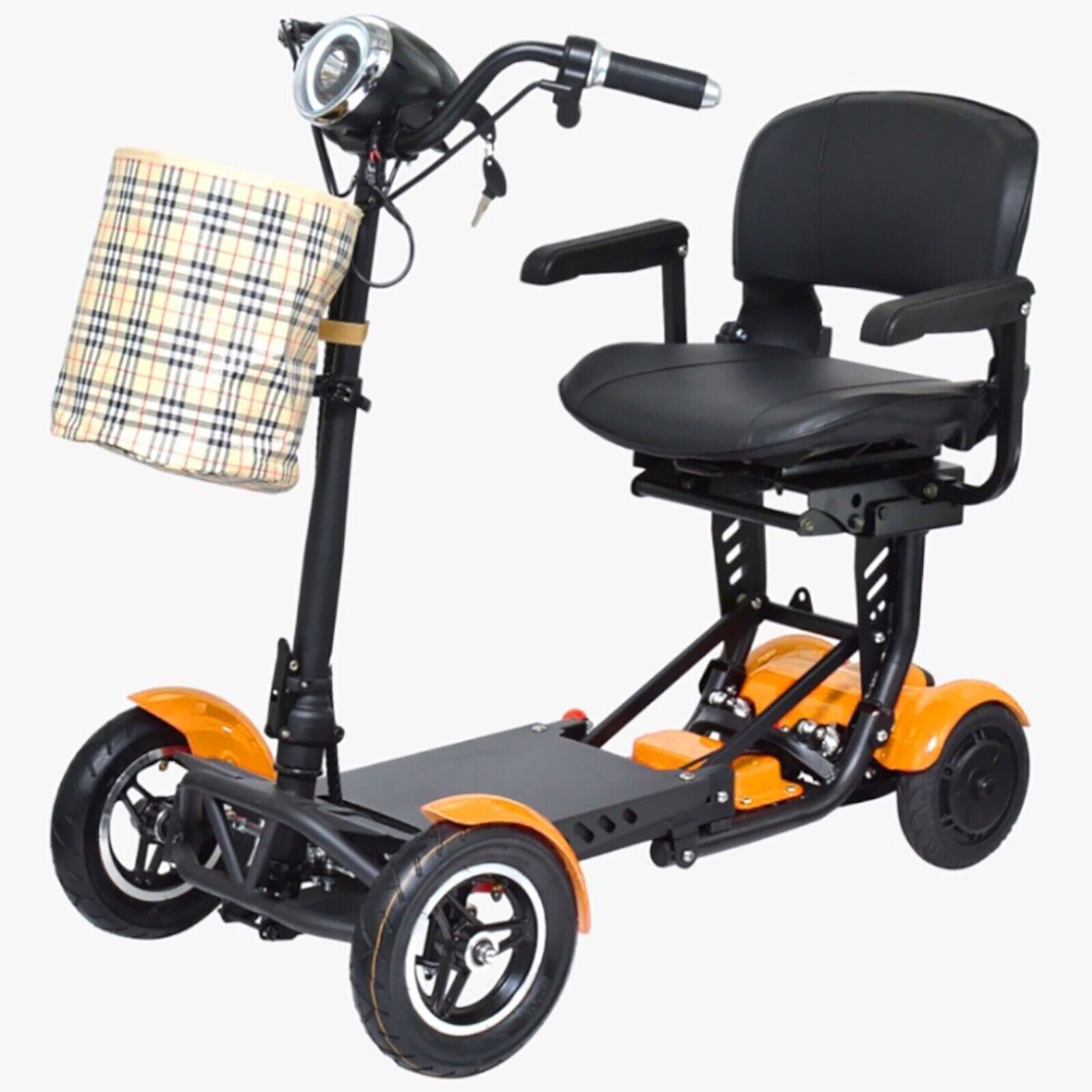 Electric Motorized Wide Seat Light Mobility Scooter, Up To 25 Miles | Gold Color