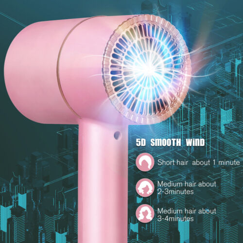 Negative Ion Fast Hair Blower Dorm Mini Dryer Pink
