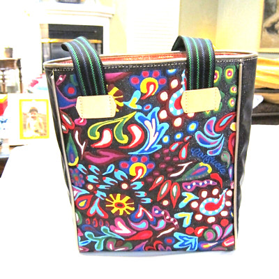 CONSUELA CHICA TOTE IN POSH NEW W/TAGS 12 1/2'' T X 10 1/2'' W A LOT OF EMBROIDERY