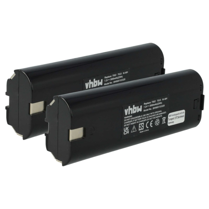 2 Batteries Pour Makita 9035d 6172d 6172dw 6912d 6912dw 6710d 6710dw 3ah 7,2v