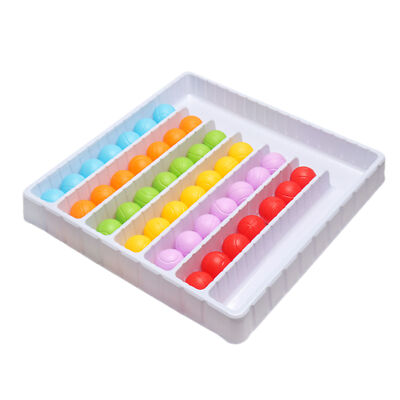 Color Sorting Ball Sensory Game Interactive Indoor Puzzle Rainbow Balls Game