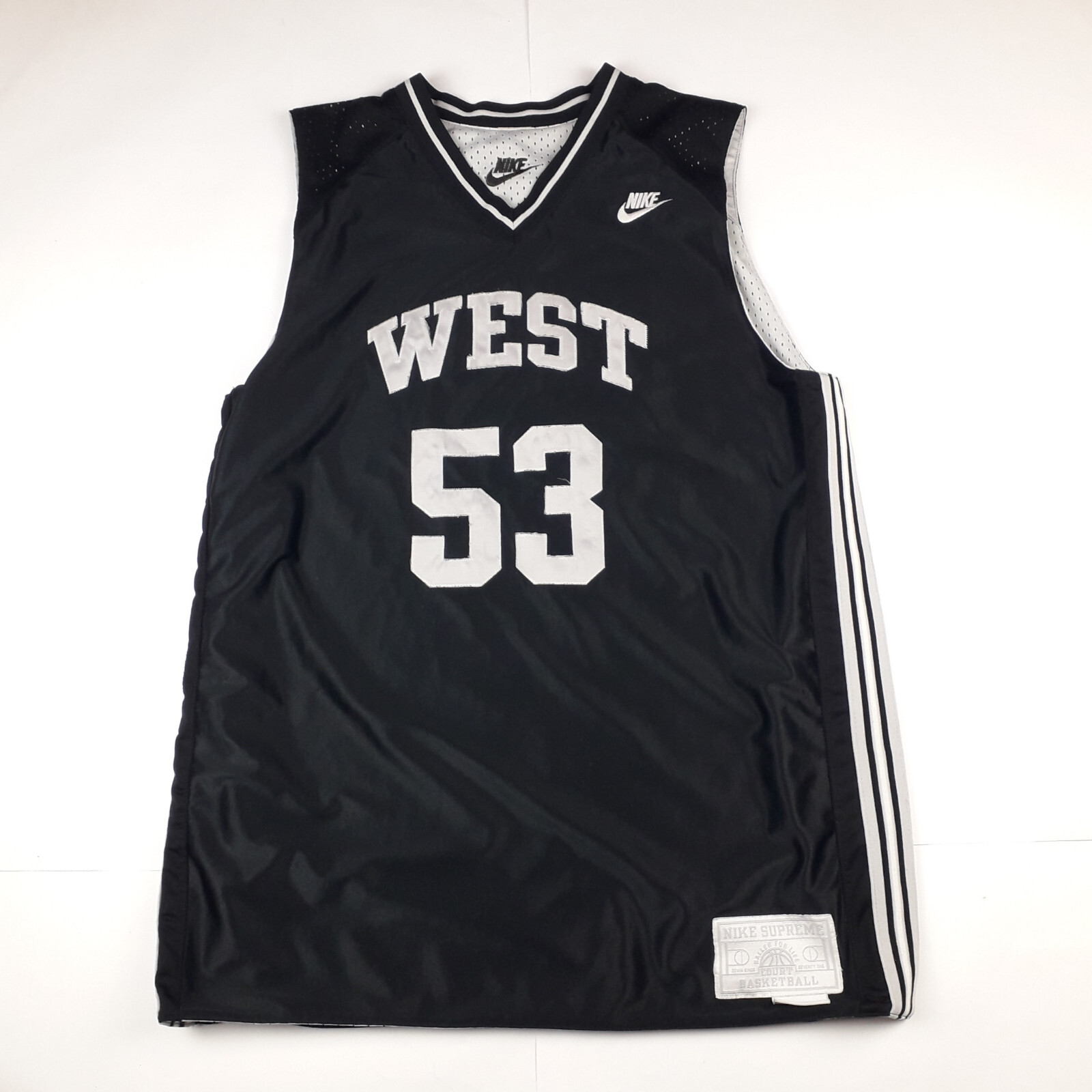 Nike Supreme West #53 Basketball Jersey Sports Vintage Men Nike Supreme West #53 Basketball Jersey Sports Vintage Men