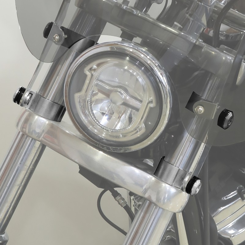 39mm Windshield Fairing Mount Fork Clamps Clip Fit For Harley Sportster XL Dyna 