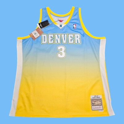 Allen Iverson Denver Nuggets Mitchell & Ness Fadeaway Jersey 2006-07 Size 2XL