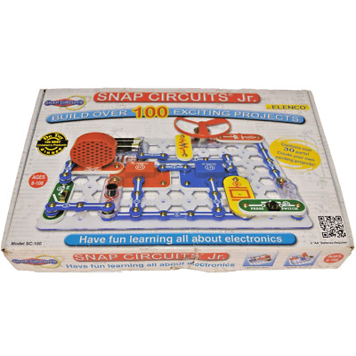 Elenco Snap Circuits Jr. SC-100 Electronics Exploration Kit Pre-owned Complete